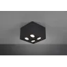 TRIO Plafonnier intérieur noir mat BISCUIT - Pas cher