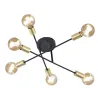 TRIO Plafonnier intérieur noir mat CROSS - Pas cher