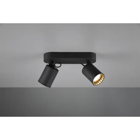 TRIO Spot intérieur noir mat PAGO - Pas cher