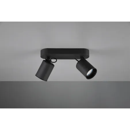 TRIO Spot intérieur noir mat PAGO - Pas cher