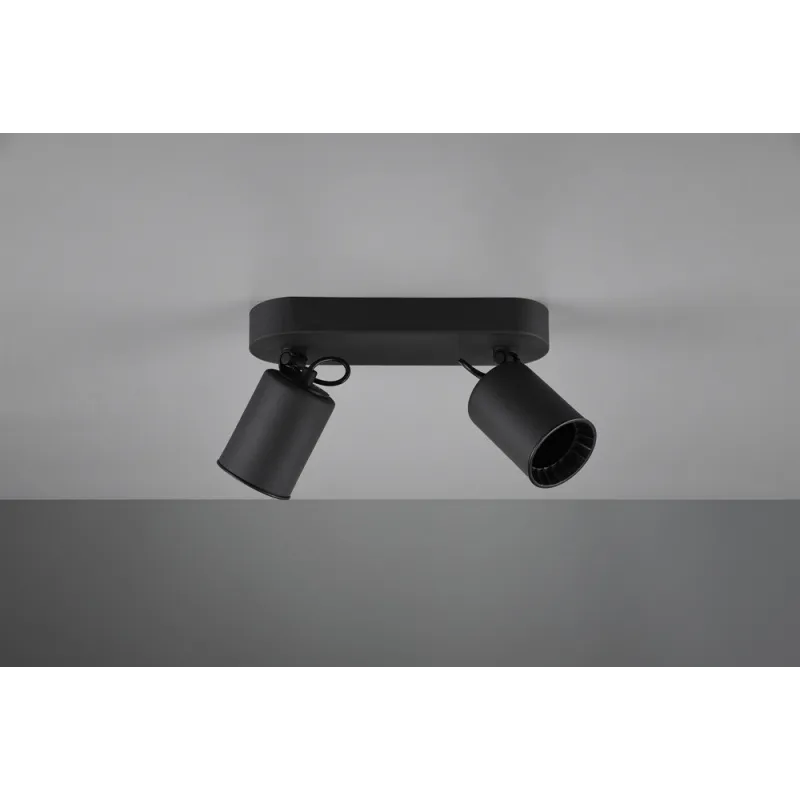 TRIO Spot intérieur noir mat PAGO - Pas cher