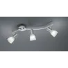 TRIO Spot intérieur nickel mat et albâtre LEVISTO - Pas cher