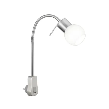 TRIO Spot intérieur nickel mat et blanc FRED - Pas cher