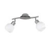 TRIO Spot intérieur nickel mat et blanc FREDDY - Pas cher