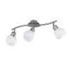 TRIO Spot intérieur nickel mat et blanc FREDDY - Pas cher