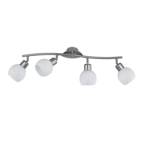 TRIO Spot intérieur nickel mat et blanc FREDDY - Pas cher