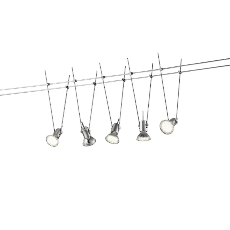 TRIO Spot intérieur titane et chrome BASIC - Pas cher