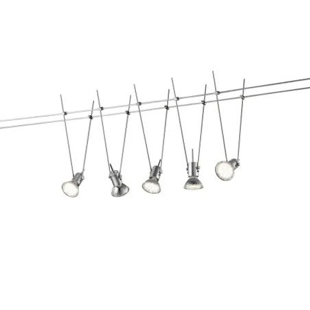 TRIO Spot intérieur titane et chrome BASIC - Pas cher