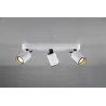 TRIO Spot intérieur blanc mat et noir PAGO - Pas cher