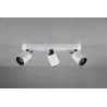 TRIO Spot intérieur blanc mat et noir PAGO - Pas cher