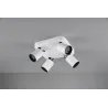 TRIO Spot intérieur blanc mat et noir PAGO - Pas cher