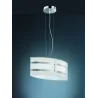 TRIO Suspension intérieur chrome et argent NIKOSIA - Pas cher