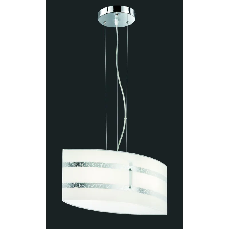 TRIO Suspension intérieur chrome et argent NIKOSIA - Pas cher