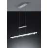 TRIO Suspension intérieur aluminium balayé et blanc CAVALLO - Pas cher