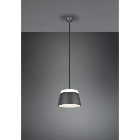TRIO Suspension intérieur antracite et blanc BARONESS - Pas cher