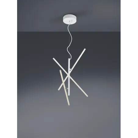 TRIO Suspension intérieur blanc mat et blanc TIRIAC - Pas cher