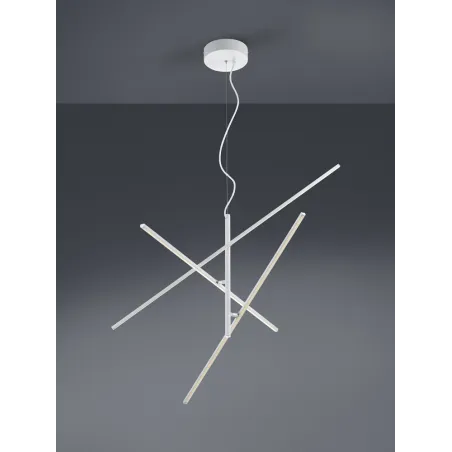TRIO Suspension intérieur blanc mat et blanc TIRIAC - Pas cher