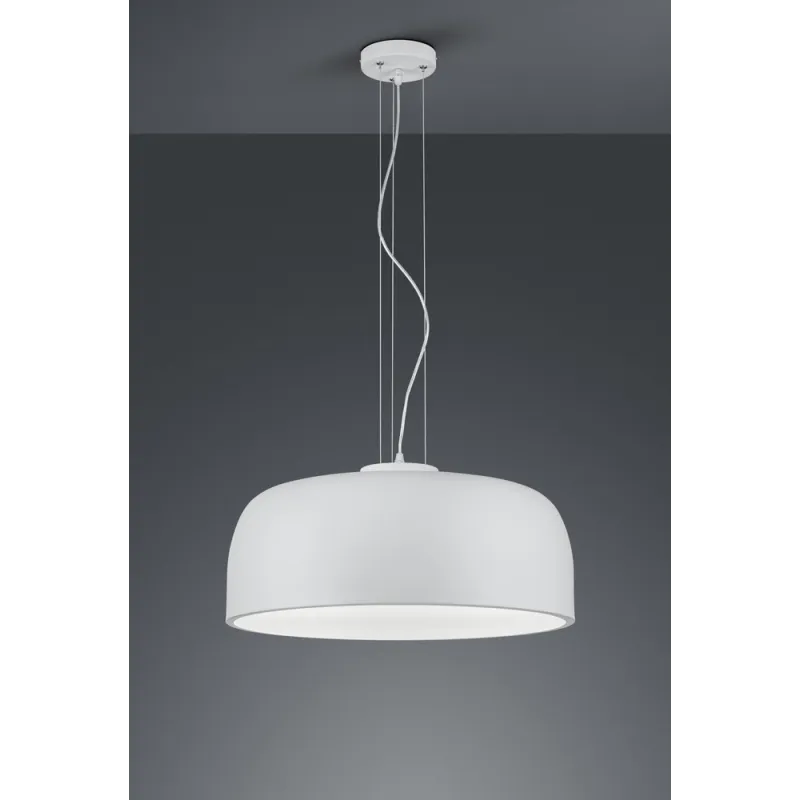 TRIO Suspension intérieur blanc mat et blanc BARON - Pas cher