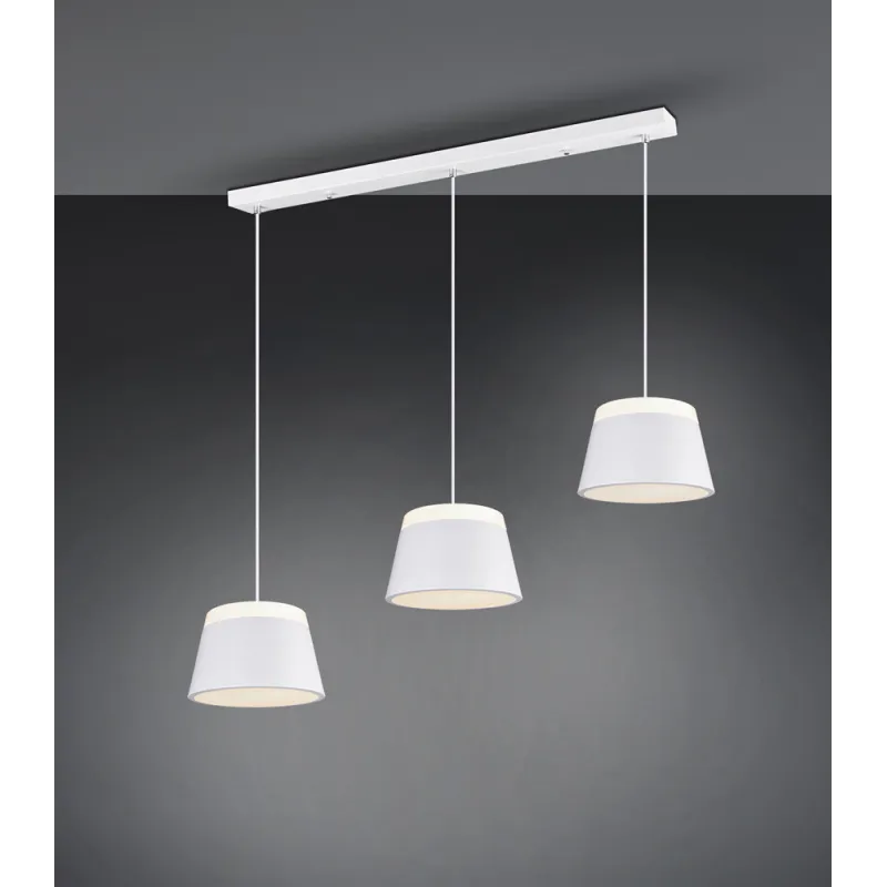 TRIO Suspension intérieur blanc mat et blanc BARONESS - Pas cher
