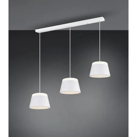 TRIO Suspension intérieur blanc mat et blanc BARONESS - Pas cher