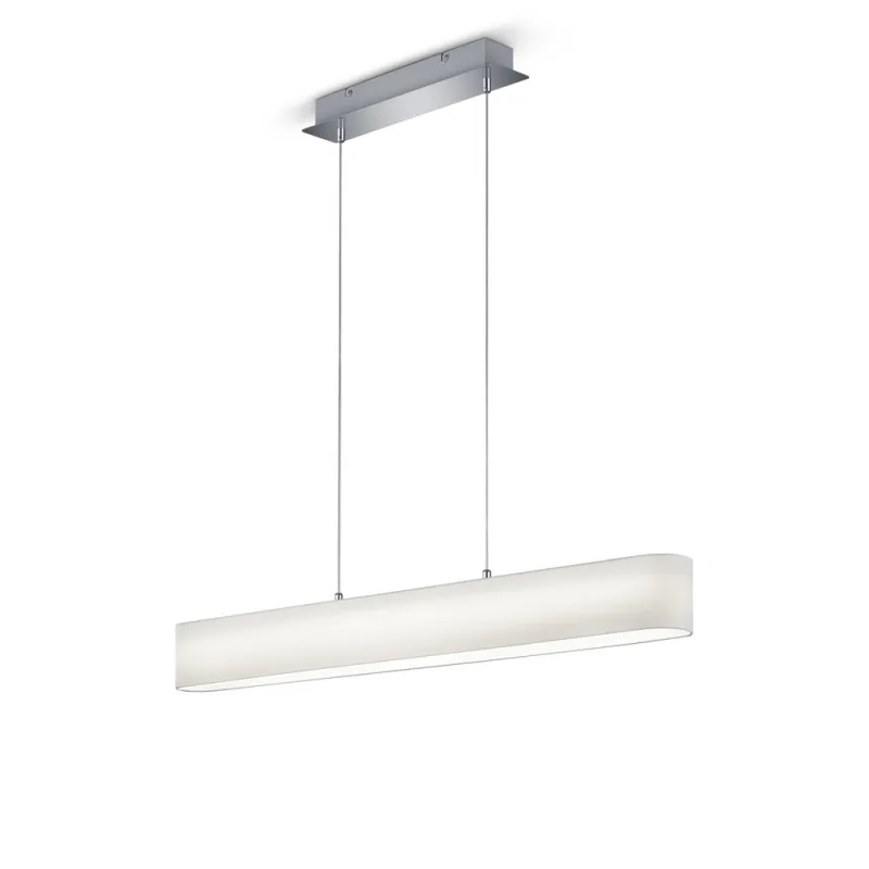 TRIO Suspension intérieur chrome et blanc LUGANO - Pas cher