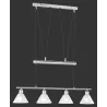 TRIO Suspension intérieur nickel mat et blanc STAMINA - Pas cher