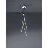 TRIO Suspension intérieur nickel mat et blanc TIRIAC - Pas cher