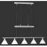 TRIO Suspension intérieur nickel mat et blanc STAMINA - Pas cher