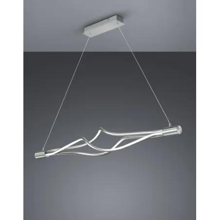 TRIO Suspension intérieur nickel mat et blanc LOOP - Pas cher