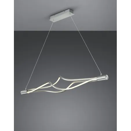 TRIO Suspension intérieur nickel mat et blanc LOOP - Pas cher