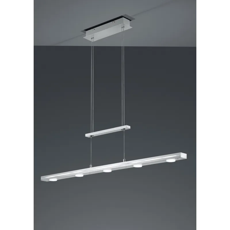 TRIO Suspension intérieur nickel mat et blanc LACAL - Pas cher