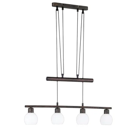 TRIO Suspension intérieur rouille antique et blanc FREDDY - Pas cher