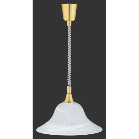 TRIO Suspension intérieur laiton mat et blanc balayé VIOLA - Pas cher