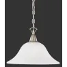 TRIO Suspension intérieur nickel mat et blanc balayé COLIN - Pas cher