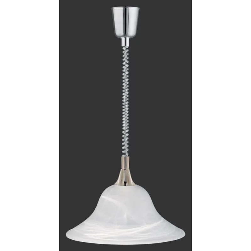 TRIO Suspension intérieur nickel mat et blanc balayé VIOLA - Pas cher