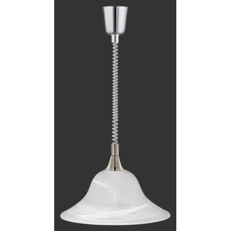 TRIO Suspension intérieur nickel mat et blanc balayé VIOLA - Pas cher