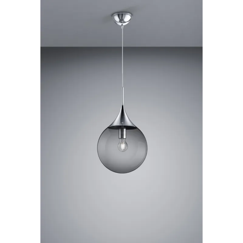 TRIO Suspension intérieur chrome et fumé MIDAS - Pas cher