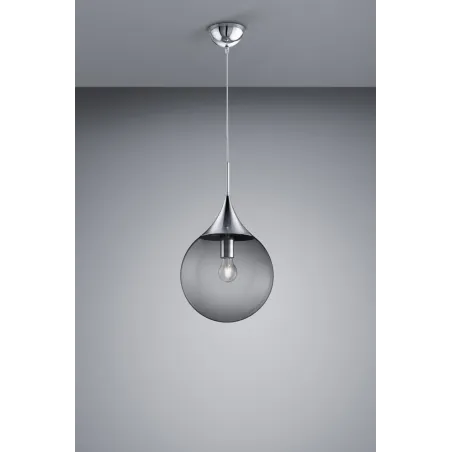 TRIO Suspension intérieur chrome et fumé MIDAS - Pas cher