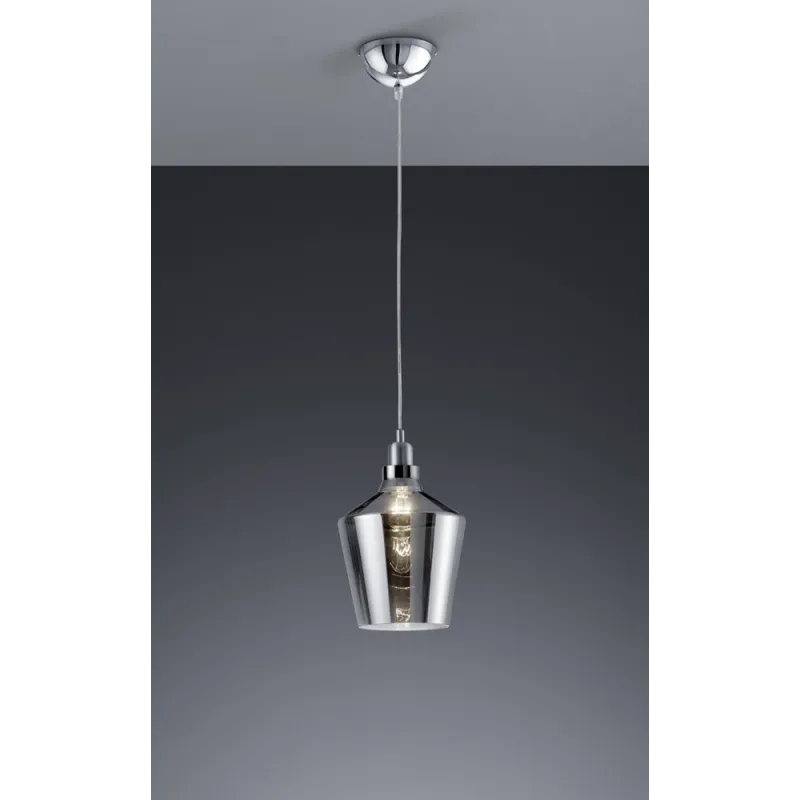 TRIO Suspension intérieur couleur aluminium et fumé CALAIS - Pas cher