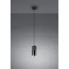 TRIO Suspension intérieur noir mat et fumé ROBIN - Pas cher