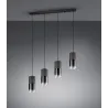 TRIO Suspension intérieur noir mat et fumé ROBIN - Pas cher