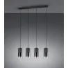 TRIO Suspension intérieur noir mat et fumé ROBIN - Pas cher
