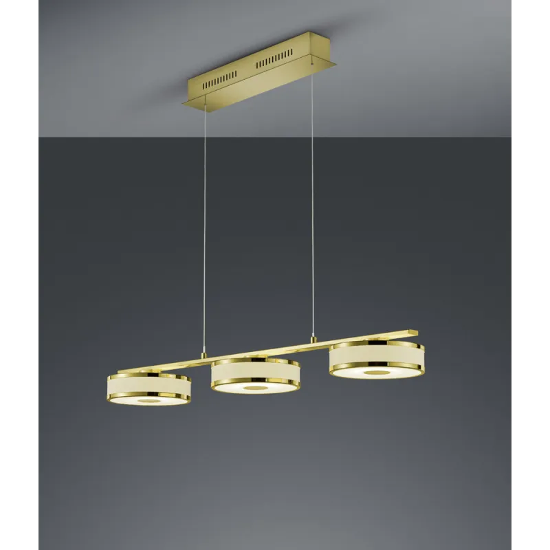 TRIO Suspension intérieur laiton mat et or AGENTO - Pas cher