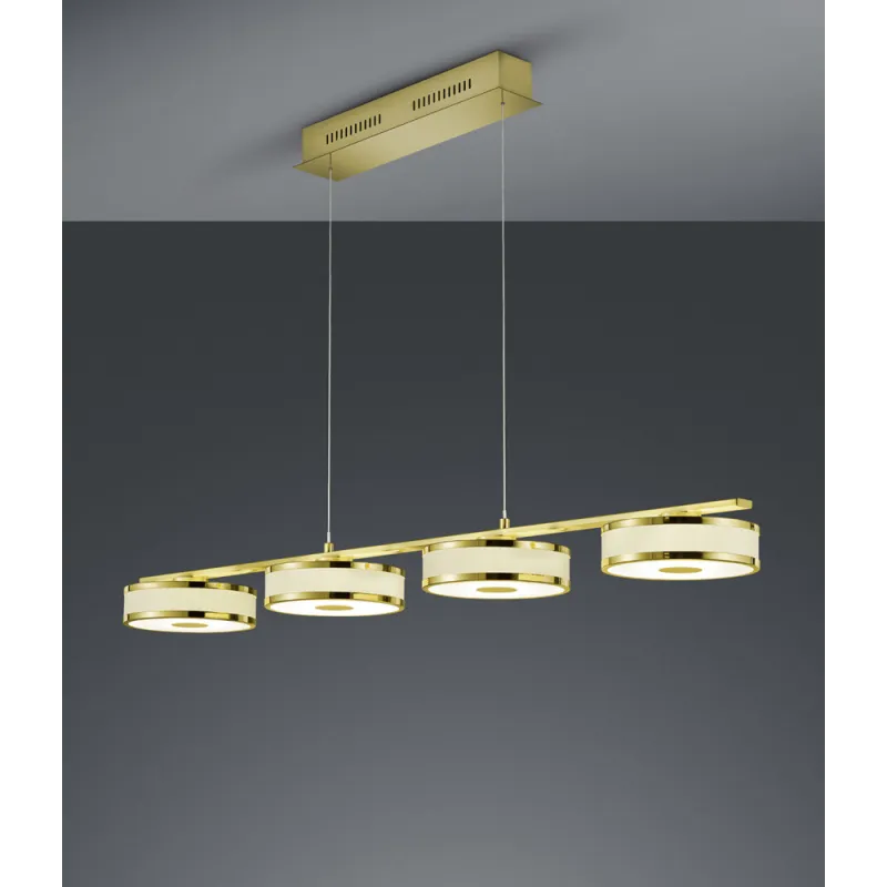 TRIO Suspension intérieur laiton mat et or AGENTO - Pas cher