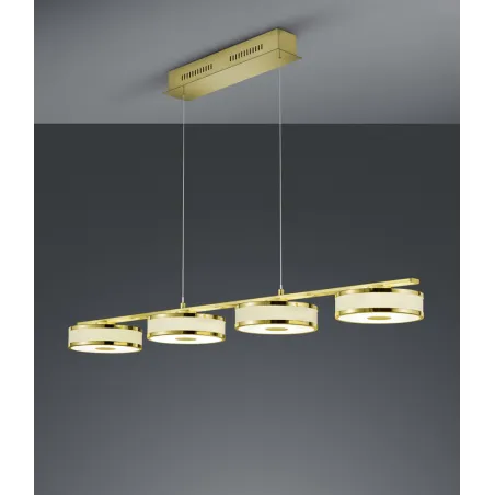 TRIO Suspension intérieur laiton mat et or AGENTO - Pas cher