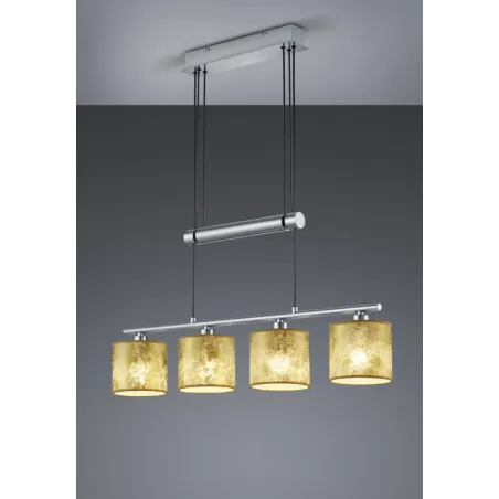 TRIO Suspension intérieur nickel mat et or GARDA - Pas cher