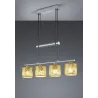 TRIO Suspension intérieur nickel mat et or GARDA - Pas cher