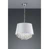 TRIO Suspension intérieur chrome et transparent claire LORELEY - Pa...
