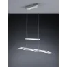 TRIO Suspension intérieur nickel mat et transparent claire STAKKATO...
