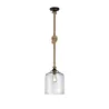 TRIO Suspension intérieur noir et transparent claire JUDITH - Pas cher
